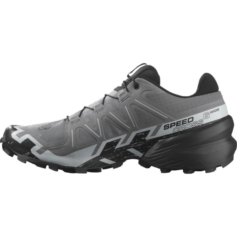 Grey Salomon Speedcross 6 Wide Men's Trail Running Shoes | IE GV6519